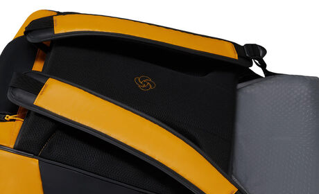 With backpack straps