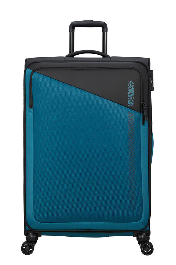 American Tourister Daring Dash Spinner Expandable TSA L  Fekete/K&eacute;k