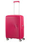 SoundBox K&ouml;zepes m&eacute;retű feladhat&oacute; poggy&aacute;sz | American Tourister Soundbox Spinner poszerzany 67cm Lightning Pink