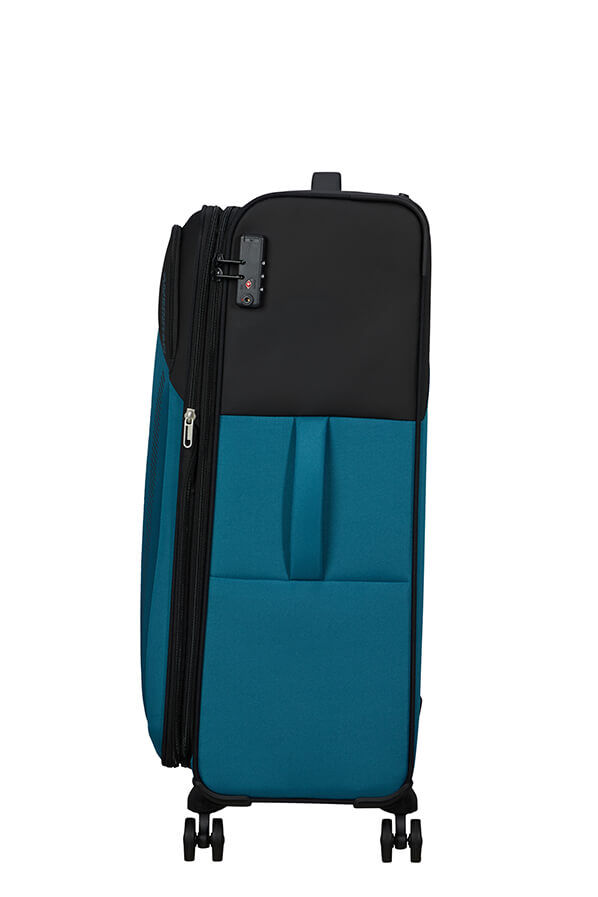 American Tourister Daring Dash Spinner Expandable TSA L  Fekete/K&eacute;k