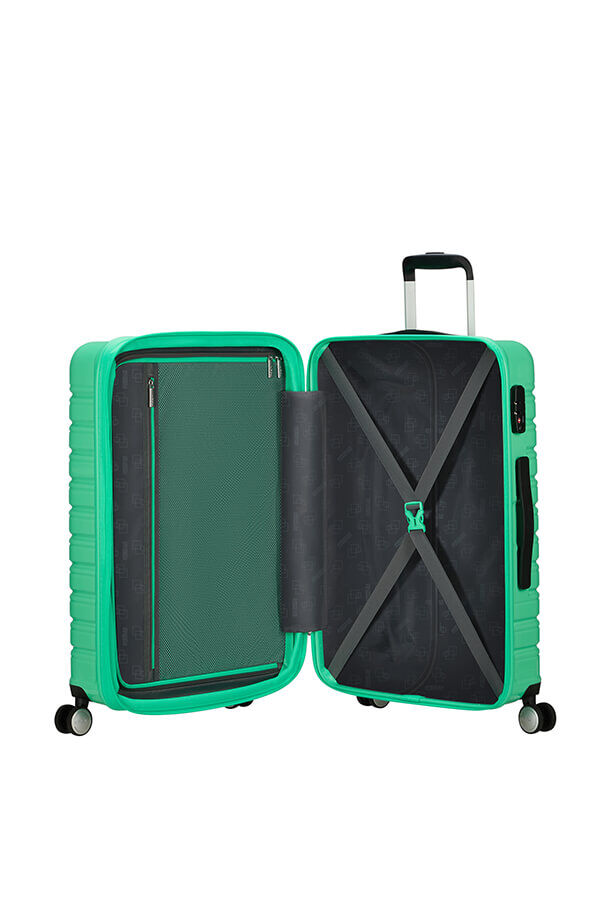Flashline Pop K&ouml;zepes m&eacute;retű feladhat&oacute; poggy&aacute;sz | American Tourister Flashline Pop Spinner Exp TSA 67cm  Light Green
