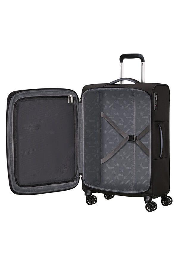 American Tourister Cloudrider Spinner EXP TSA M  Koromfekete