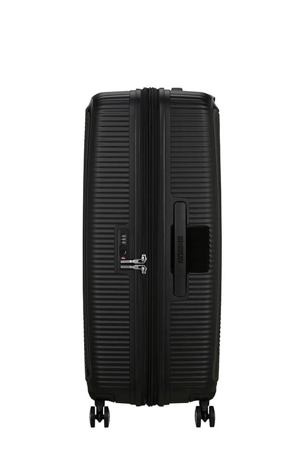 American Tourister SoundBox Spinner TSA Expandable 80cm  M&eacute;ly fekete
