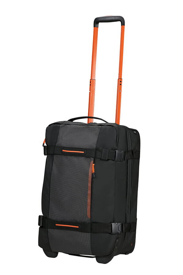 American Tourister Urban Track Duffle with Wheels Lmtd S  Fekete/Narancss&aacute;rga