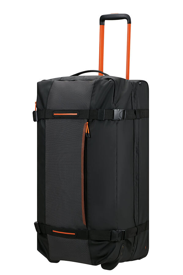 American Tourister Urban Track Duffle with wheels Lmtd L  Fekete/Narancss&aacute;rga