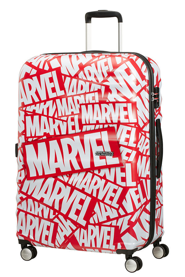 American Tourister Wavebreaker Disney Spinner Marvel 77cm  Marvel Logo
