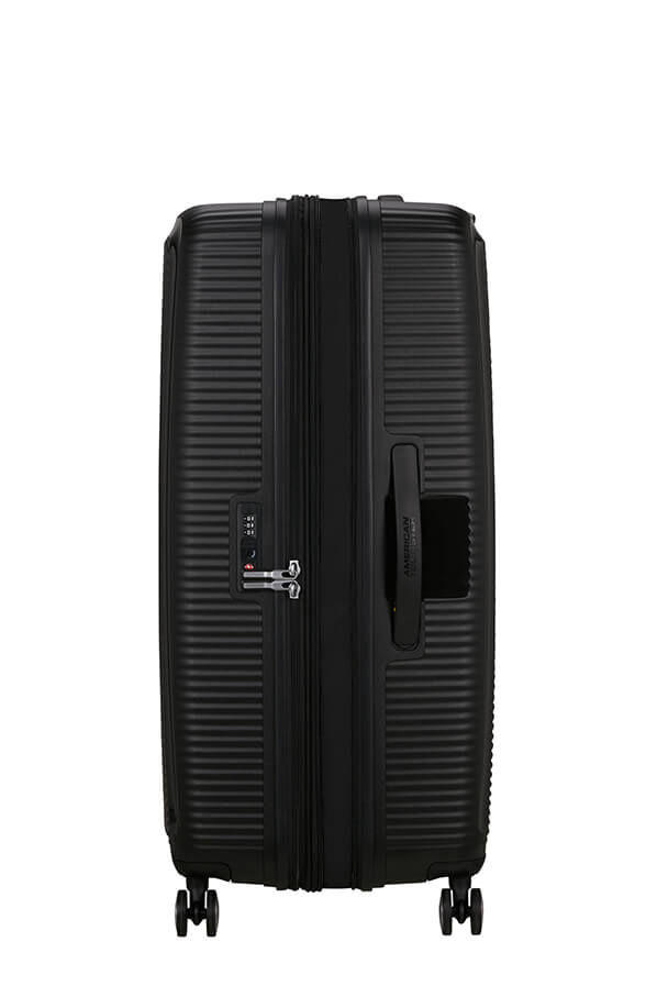 American Tourister SoundBox Spinner TSA Expandable 80cm  M&eacute;ly fekete