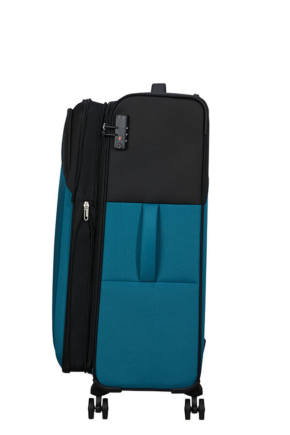 American Tourister Daring Dash Spinner Expandable TSA L  Fekete/K&eacute;k