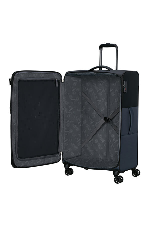 American Tourister Daring Dash Spinner Expandable TSA L  Fekete/Sz&uuml;rke
