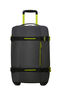 American Tourister Urban Track Duffle with Wheels Coated S  Black/Lime