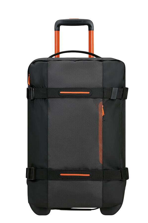 American Tourister Urban Track Duffle with Wheels Lmtd S  Fekete/Narancss&aacute;rga