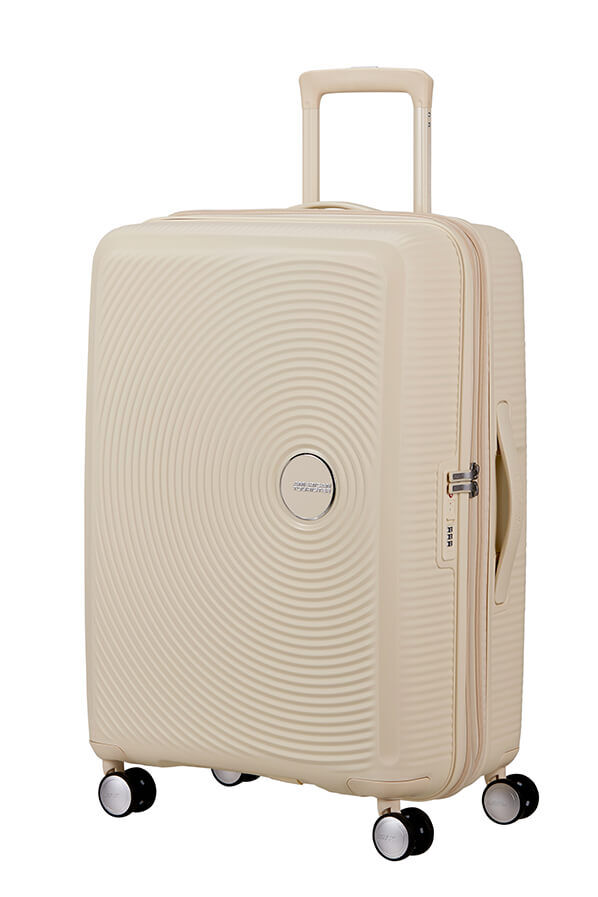American Tourister SoundBox Spinner TSA Expandable 67cm  Coconut Sand