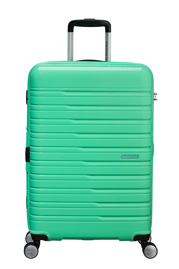 Flashline Pop K&ouml;zepes m&eacute;retű feladhat&oacute; poggy&aacute;sz | American Tourister Flashline Pop Spinner Exp TSA 67cm  Light Green