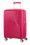 SoundBox K&ouml;zepes m&eacute;retű feladhat&oacute; poggy&aacute;sz | American Tourister Soundbox Spinner poszerzany 67cm Lightning Pink