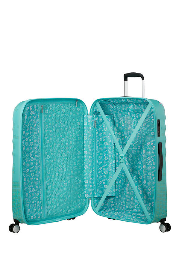 American Tourister Disney Wavebreaker Spinner TSA Disney Fl 77cm  Stitch Flower