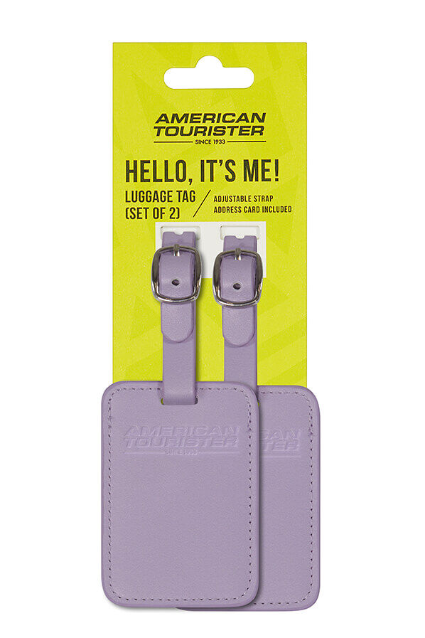 American Tourister American Tourist. Ta Luggage Tag X2  Digital Lavender