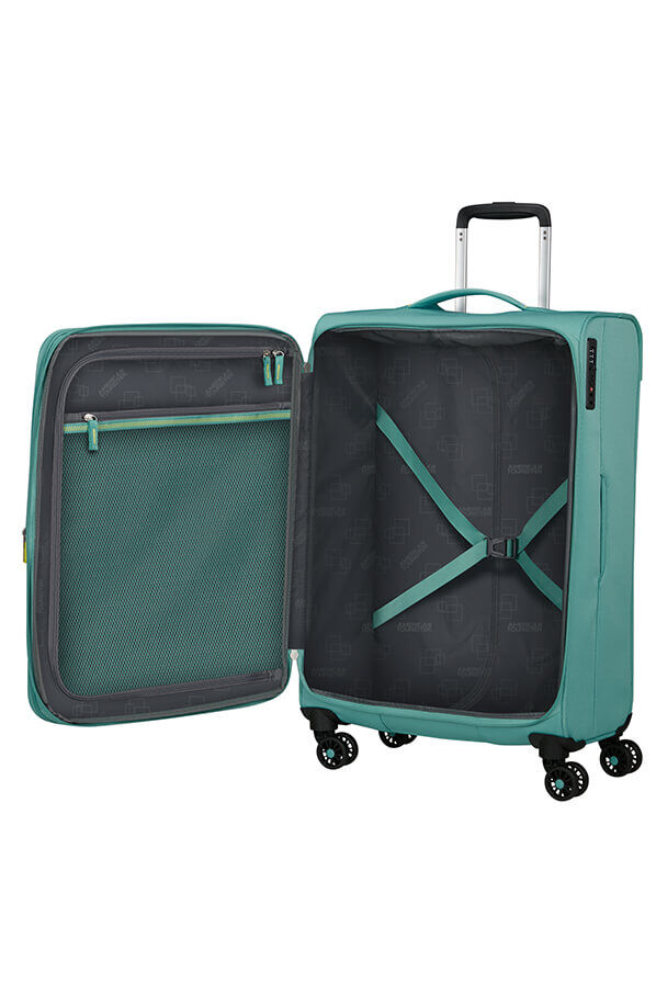 American Tourister Aerospin Spinner Expandable M  Dusty Turquoise
