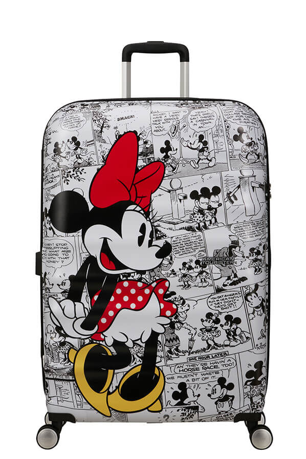 American Tourister Disney Wavebreaker Spinner TSA Disney Fl 77cm  Minnie, feh&eacute;r