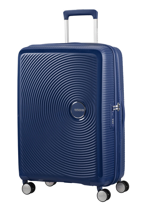 American Tourister Soundbox Spinner poszerzany 67cm Midnight Navy
