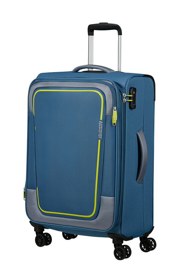 American Tourister Pulsonic Spinner Expandable 68 cm  Coronet Blue