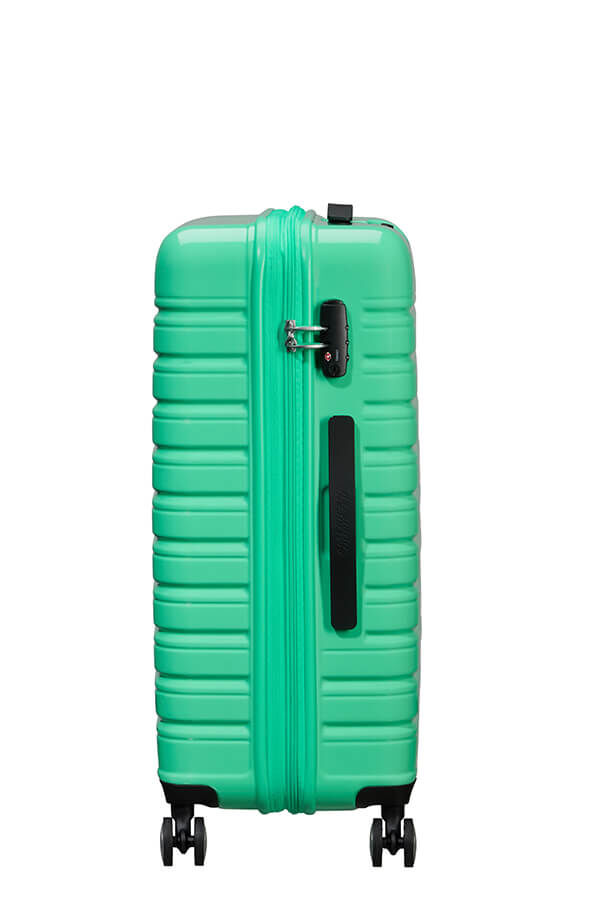 Flashline Pop K&ouml;zepes m&eacute;retű feladhat&oacute; poggy&aacute;sz | American Tourister Flashline Pop Spinner Exp TSA 67cm  Light Green