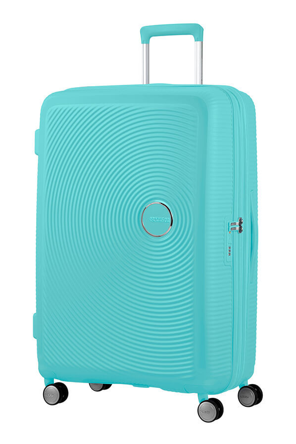American Tourister Soundbox Spinner TSA Expandable 77cm  Poolside Blue