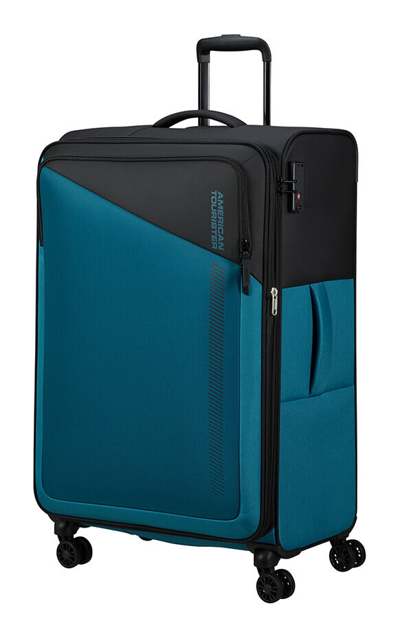 American Tourister Daring Dash Spinner Expandable TSA L  Fekete/K&eacute;k