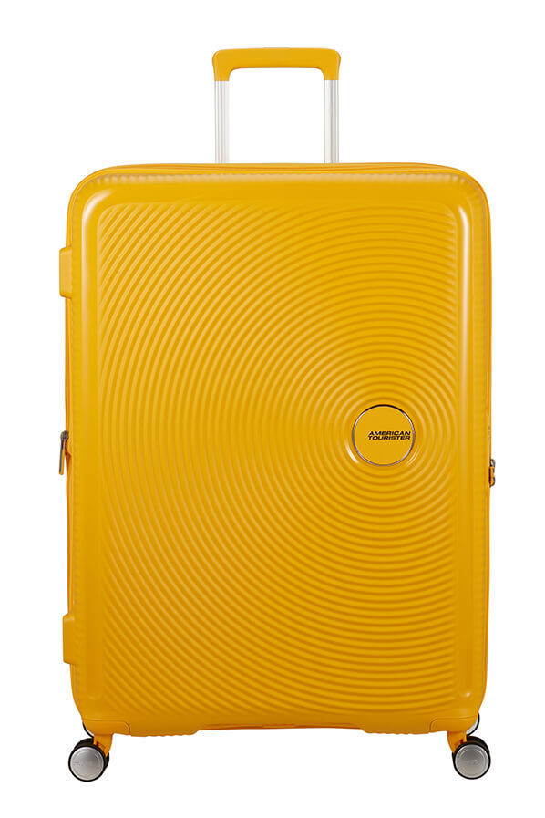 American Tourister SoundBox Spinner TSA Expandable 80cm  Golden Yellow