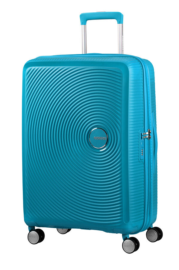 American Tourister Soundbox Spinner poszerzany 67cm Summer Blue