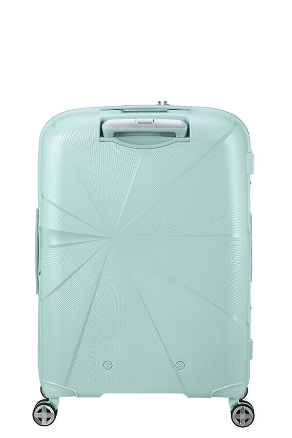 American Tourister StarVibe Spinner Expandable TSA 67cm  Metallic Surf Blue