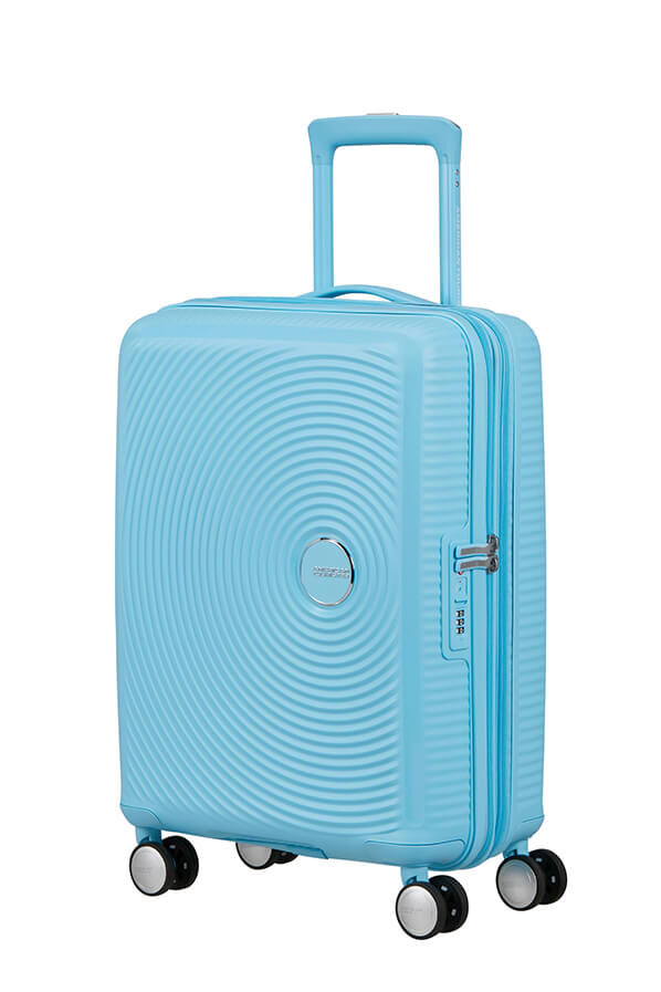 American Tourister SoundBox Spinner TSA Expandable 55cm  Blueberry Fizz