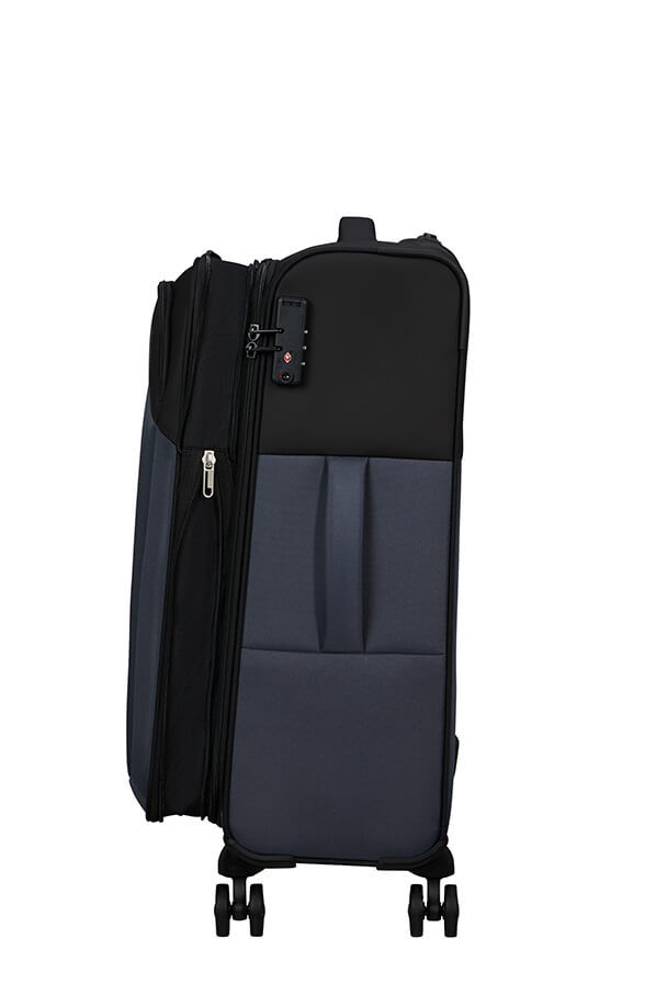 American Tourister Daring Dash Spinner Expandable TSA M  Fekete/Sz&uuml;rke