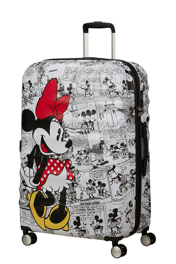 American Tourister Disney Wavebreaker Spinner TSA Disney Fl 77cm  Minnie, feh&eacute;r