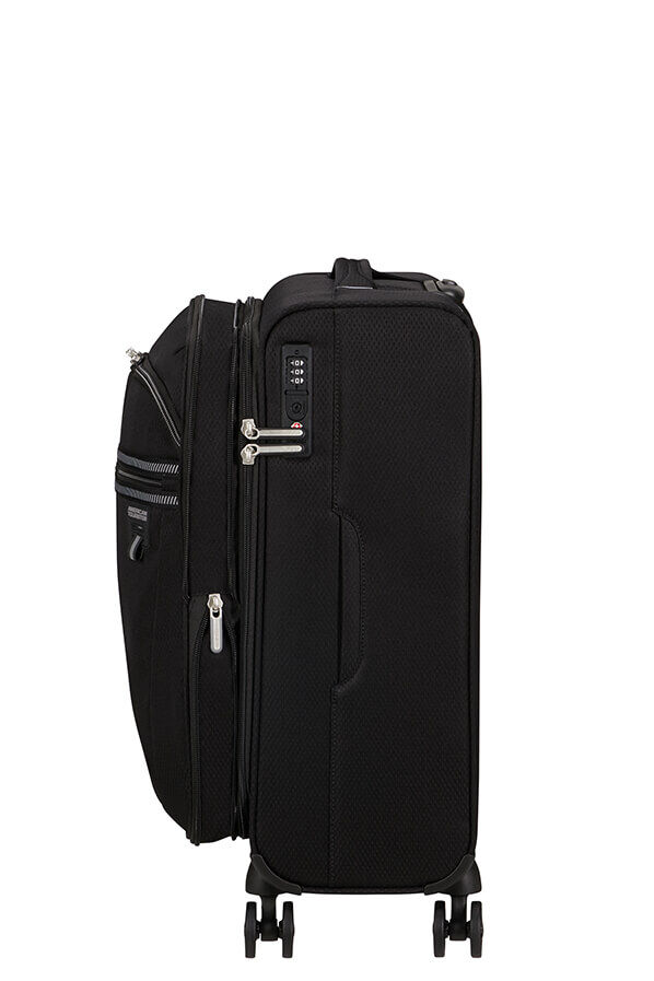 American Tourister Aerospin Spinner Expandable S  Fekete