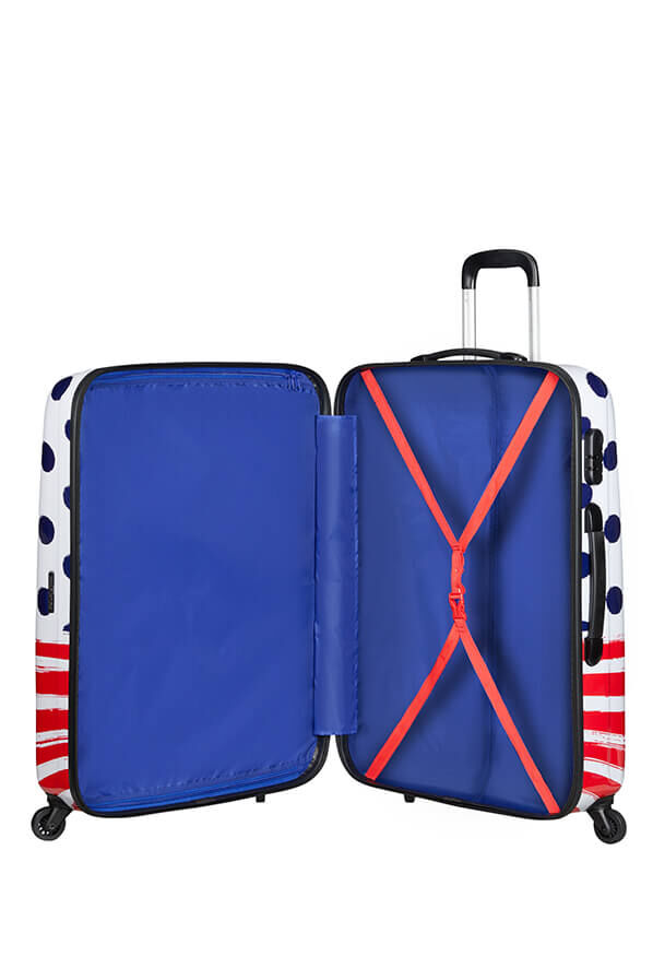 American Tourister Disney Legends Spinner 75cm  Mickey Blue Dots