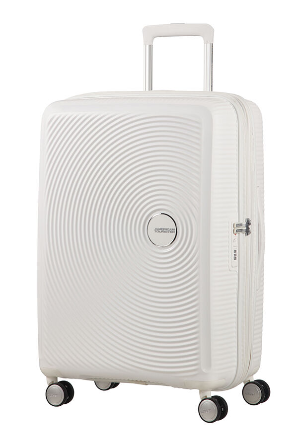 American Tourister Soundbox Spinner poszerzany 67cm Pure White