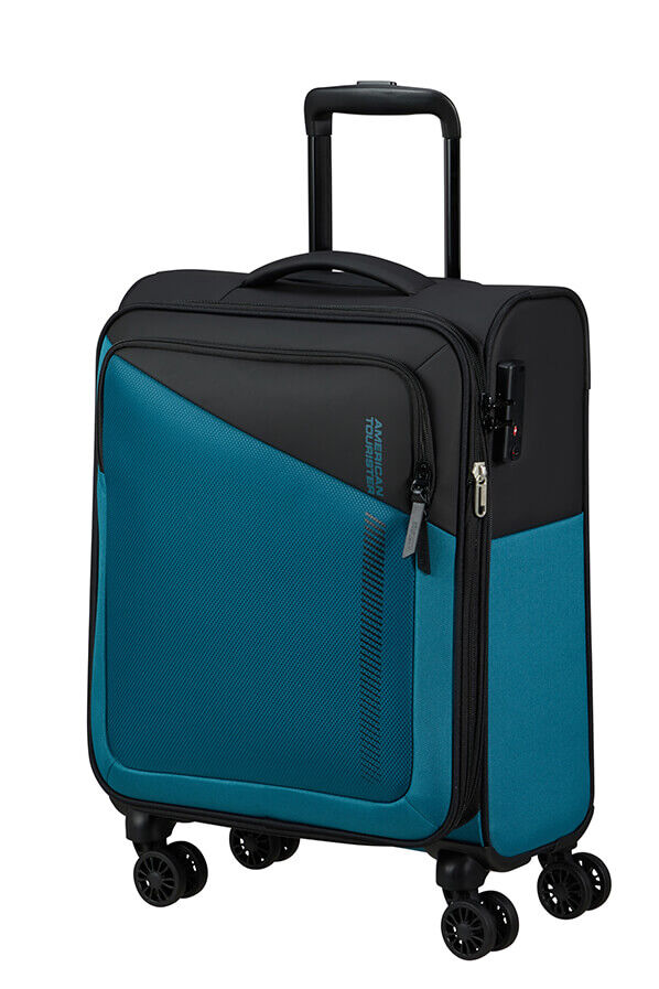 American Tourister Daring Dash Spinner Expandable TSA S  Black/Blue