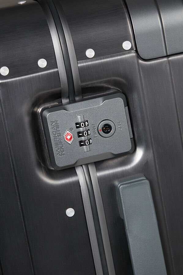 American Tourister Soundbox Alu Spinner TSA 55cm  Brushed Anthracite