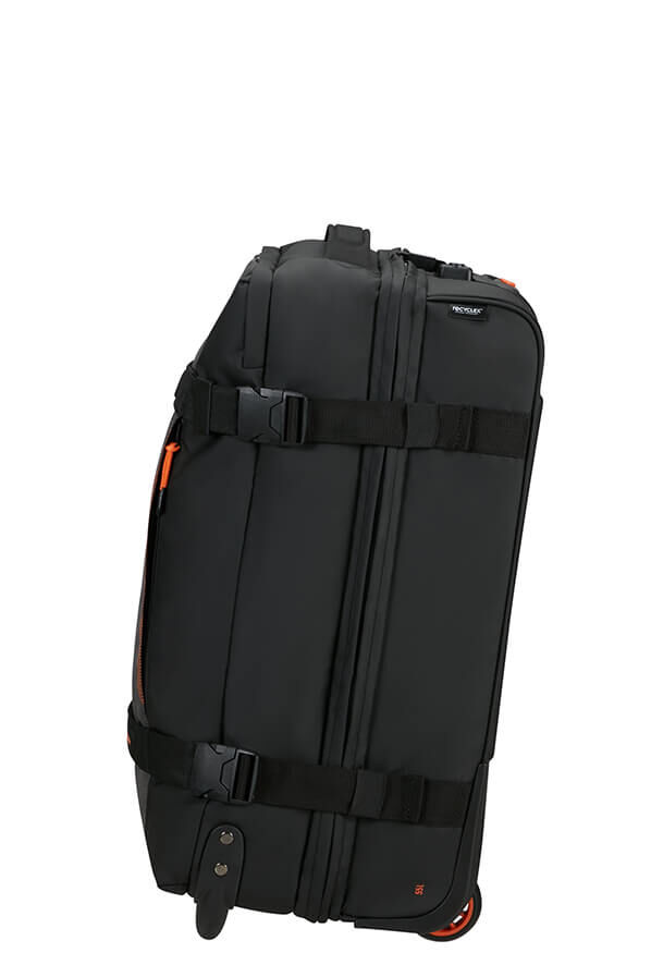 American Tourister Urban Track Duffle with Wheels Lmtd S  Fekete/Narancss&aacute;rga