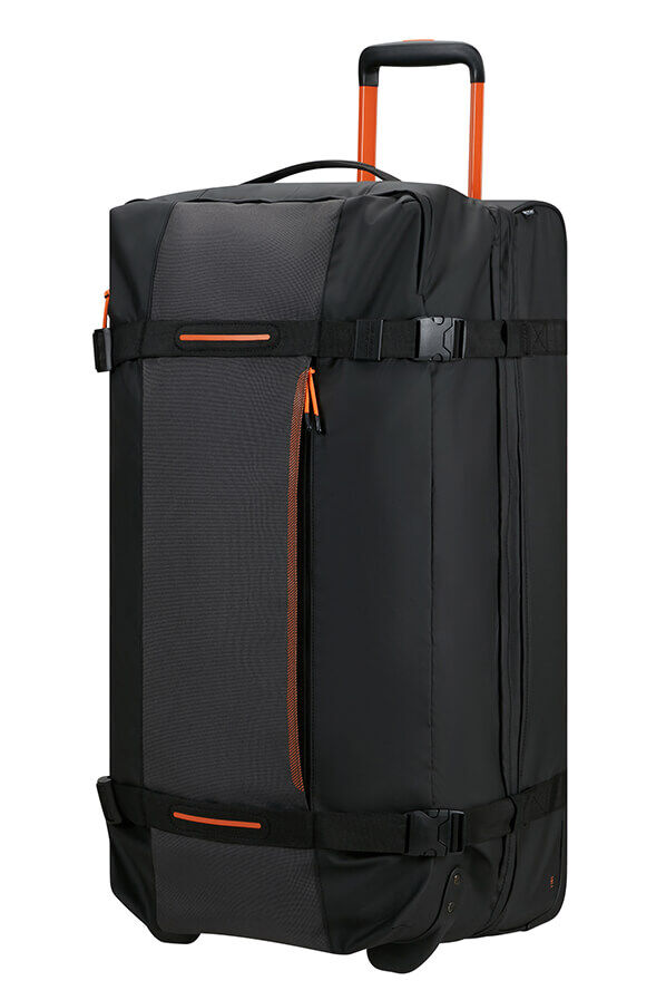 American Tourister Urban Track Duffle with wheels Lmtd L  Fekete/Narancss&aacute;rga