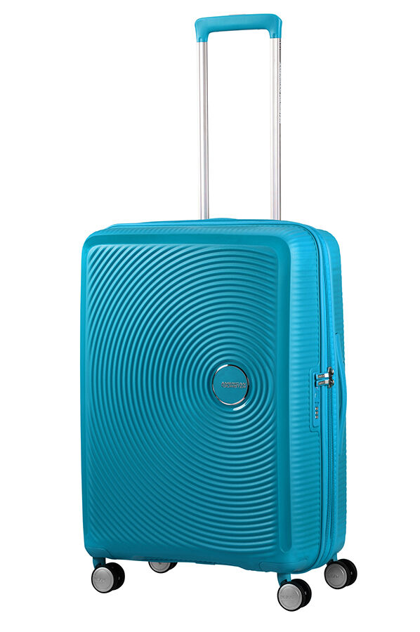 American Tourister Soundbox Spinner poszerzany 67cm Summer Blue