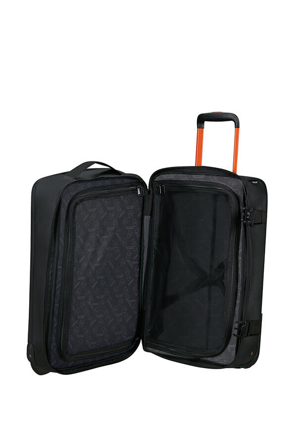 American Tourister Urban Track Duffle with Wheels Lmtd S  Fekete/Narancss&aacute;rga