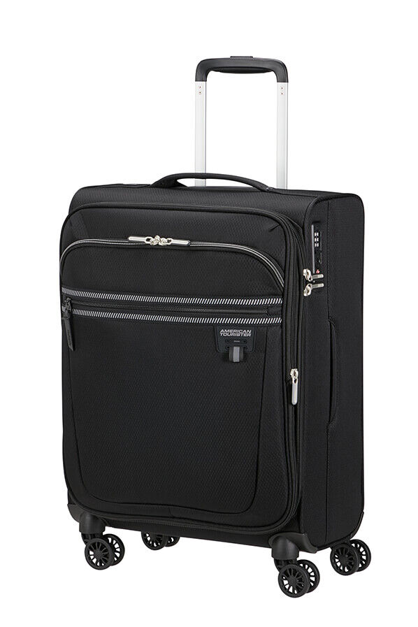 American Tourister Aerospin Spinner Expandable S  Fekete