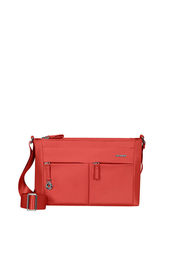 Samsonite Move 5.0 Horiz. Shoulder Bag + Flap  Coral Red