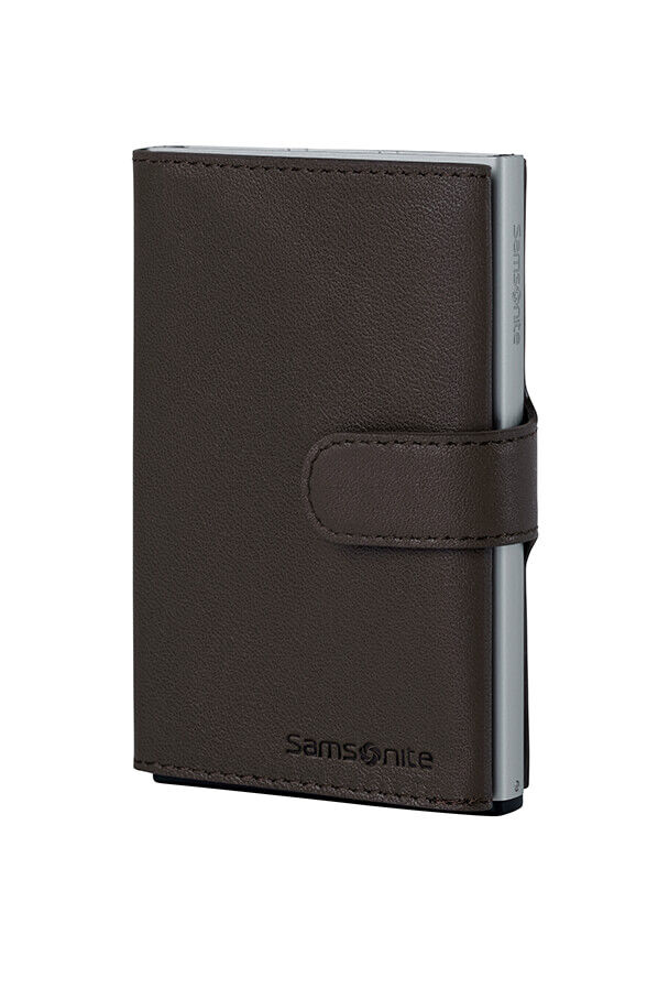 Samsonite Alu Fit 202 - Slide-up Wallet  Dark Brown