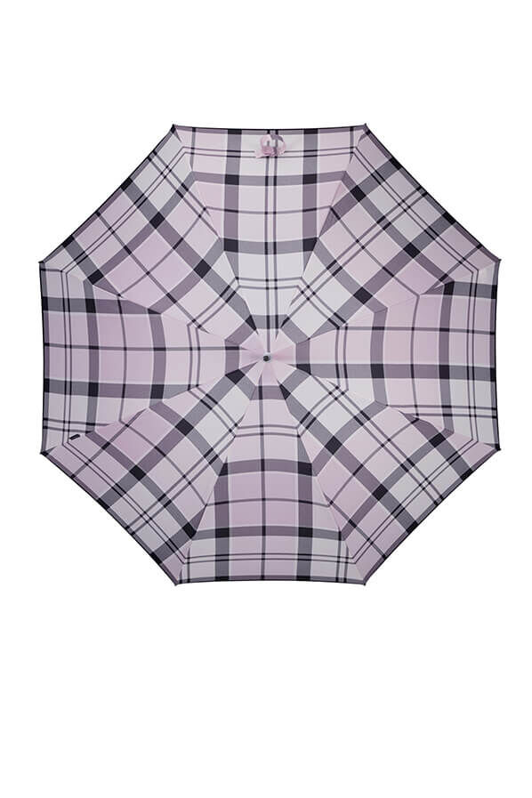 Samsonite Alu Drop S Sticky Lady Auto Open  Lavender Check