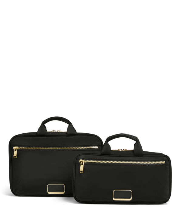 TUMI VOYAGEUR Small Madeline Cosmetic Black/Gold