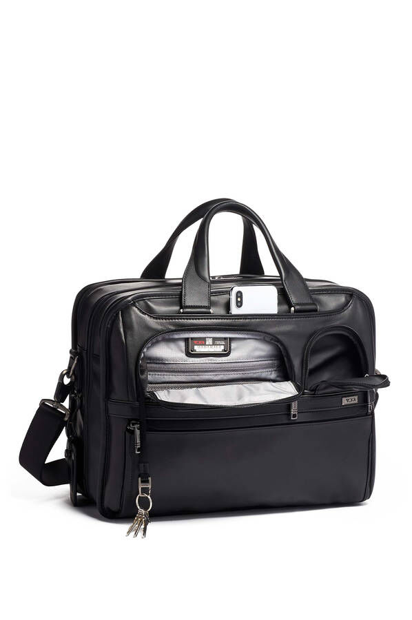 TUMI Alpha 2 EXP ORG LAPTOP BRIEF  Black